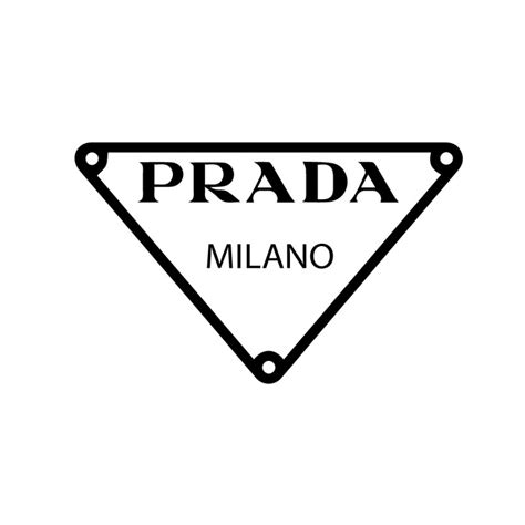 prada logo triangolo|prada symbole logo.